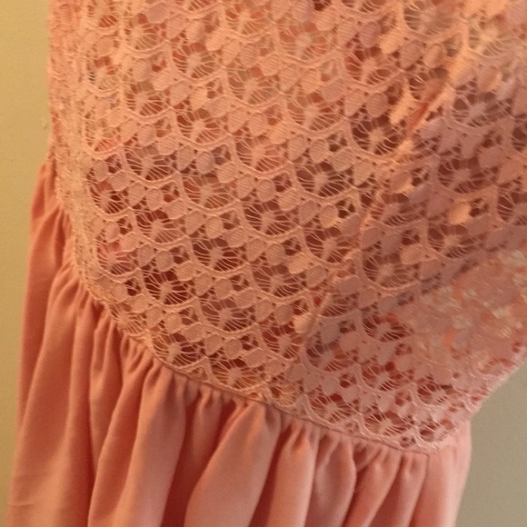 American Apparel Chiffon/Sheer-Lace Dress - Picture 2 of 4